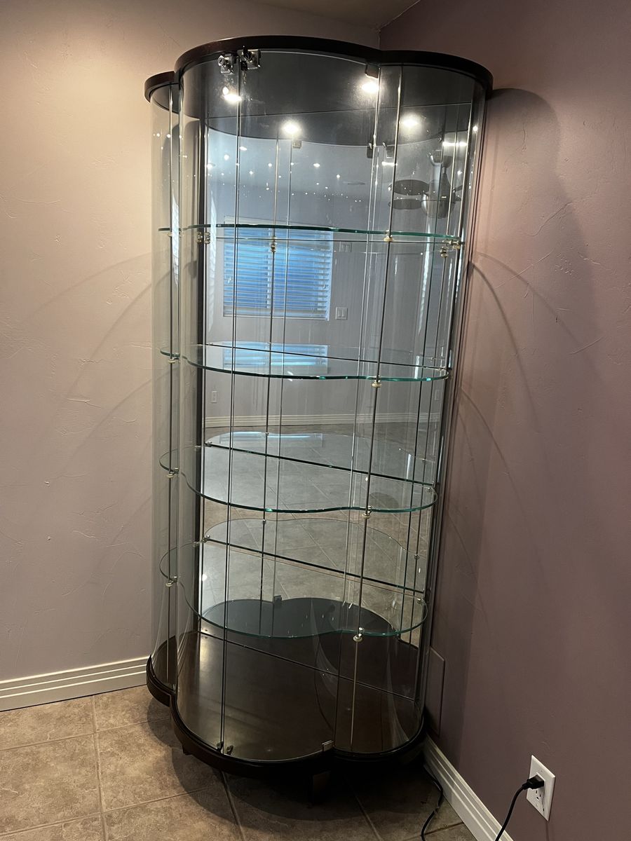 Modern glass display Cabinet