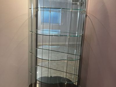 Modern glass display Cabinet