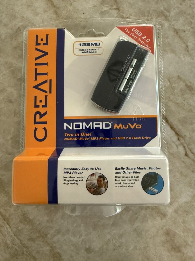 Creative Nomab MuVo MP3 Player-New/Rare