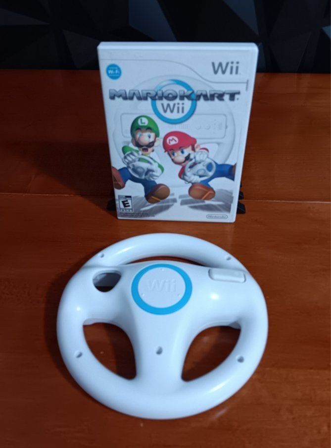 Nintendo Mario Kart Wii Racing Game (2008)  & Stee