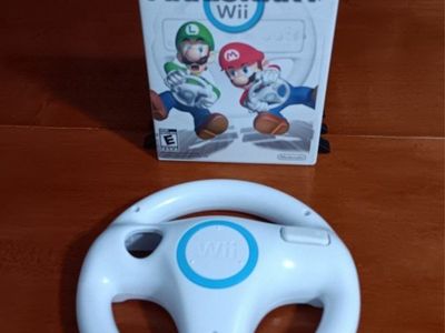 Nintendo Mario Kart Wii Racing Game (2008) & Stee