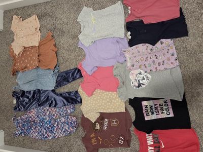Toddler girl 3T tee, tank, romper bundle