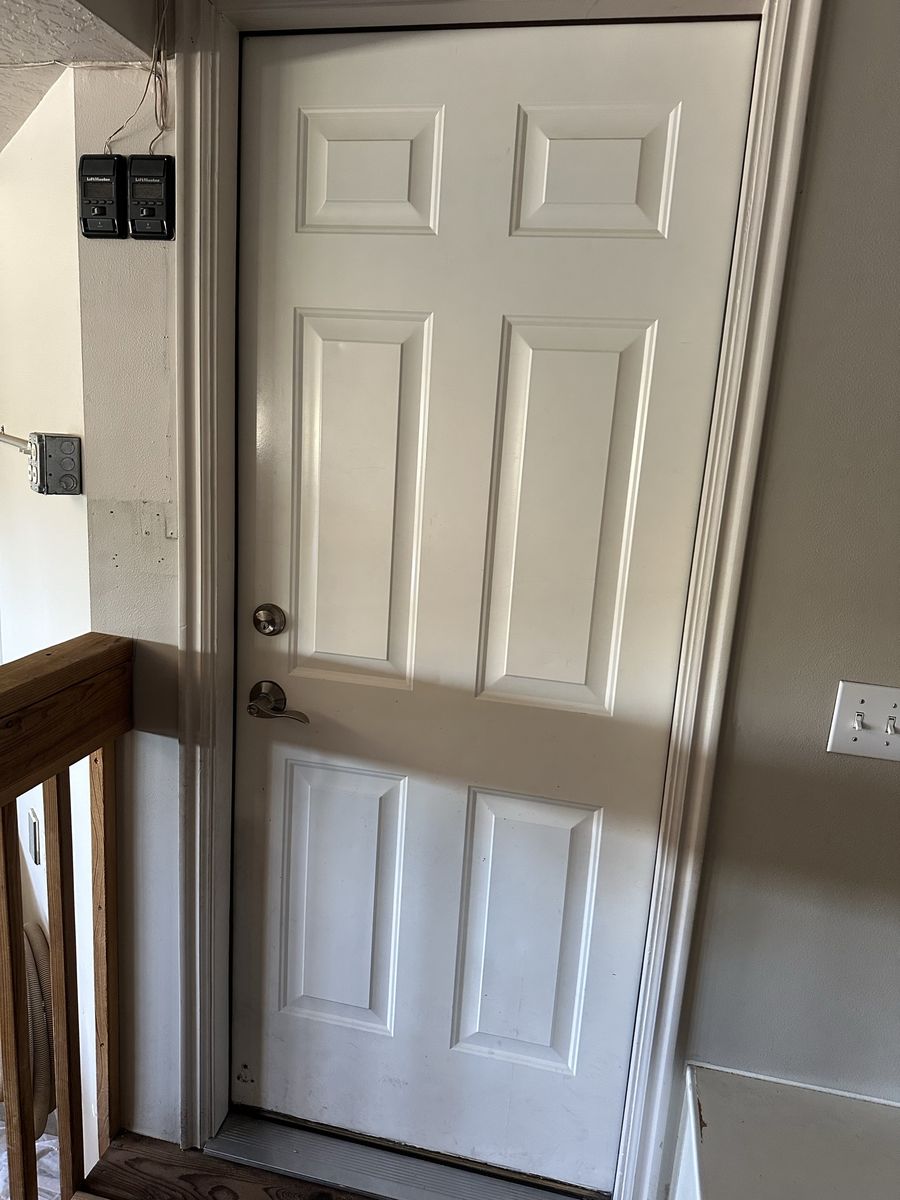 White Six-Panel Interior Door - Used Good Condition