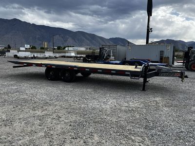 2026 RawMaxx 8.5x24 DTX Deckover Flatbed Tilt Trai
