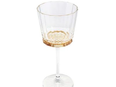 Liscio Ottico Crystal Wine Glasses Set of 6 Made in Italy