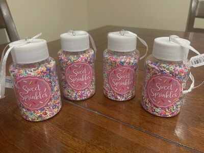 4 New Ornaments Bottles Of Sprinkles