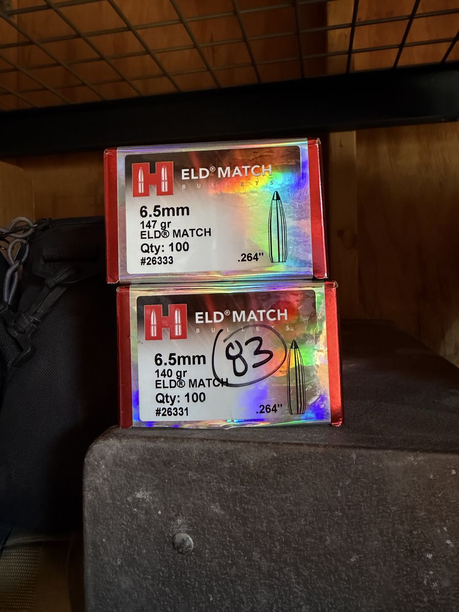 6.5 Hornady 147 & 140 eld-m