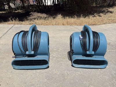 B-AIR VP-33 Air Mover Floor Dryer Blower Fan - Blue (Pair)