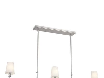 Kichler 3 Light Linear Polished Nickel Chandelier