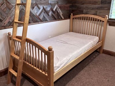 Twin loft bed with desk