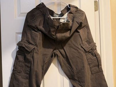 Old Navy Mens Brown 36W 34L 100% Cotton Cargo Pants