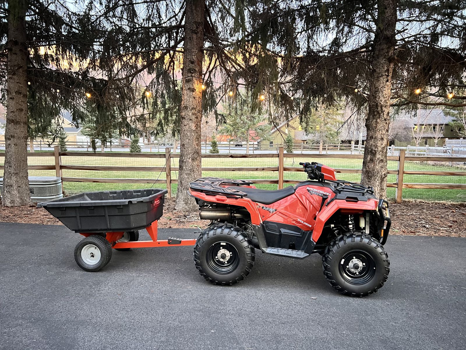 Polaris 450 with Plow/Trailer/Winch