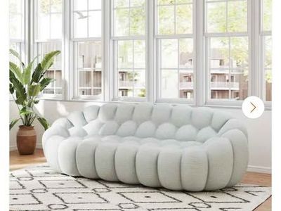 98 inch Bubble Curved Sofa- Still in box