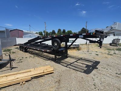 Kaufman EZ-4 Car Hauler Trailer - Used, Gooseneck, 4-Car Capacity, Black