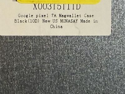 MONASAY Google Pixel 7A Magwallet Case - New Black Wallet and Phone Case