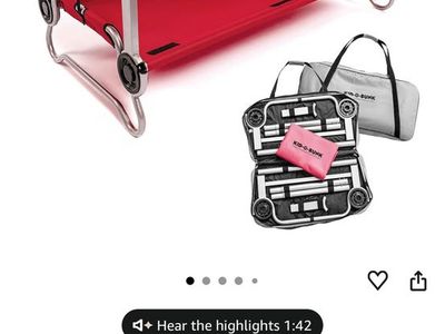 Kids disc-o-bed cots