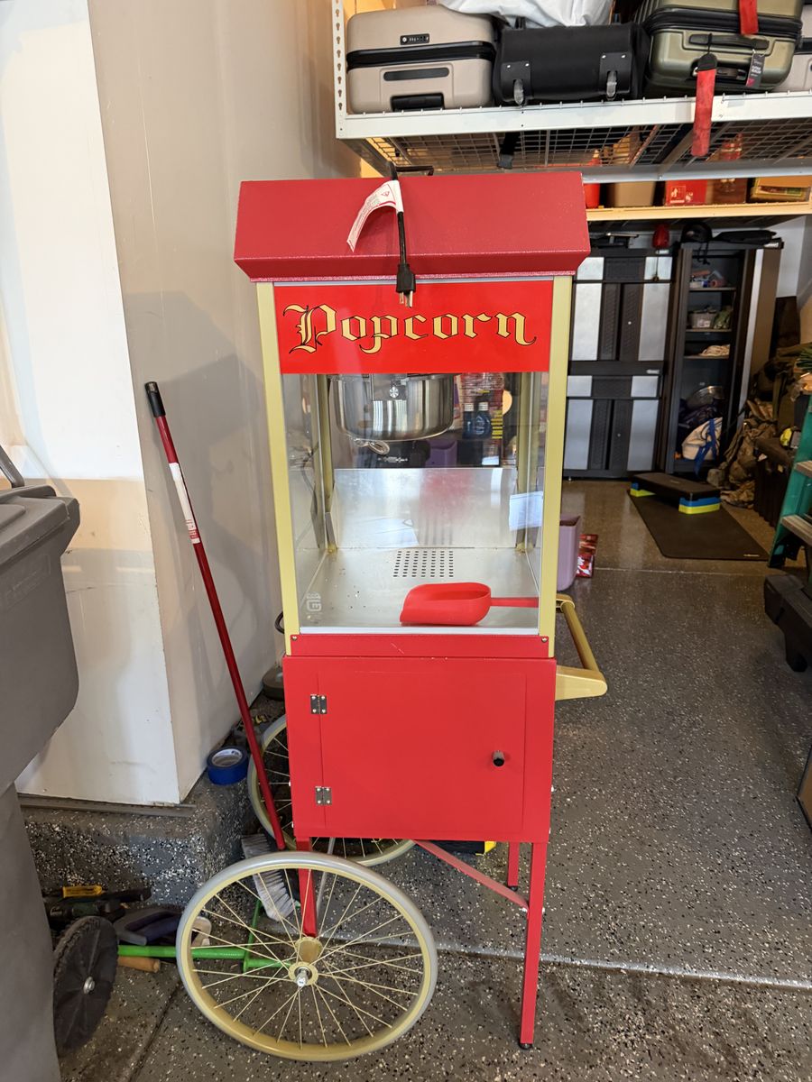 Commercial Popcorn Cart