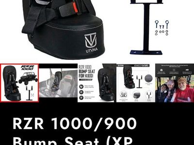 UTV MA Polaris RZR 1000 / 900 Bump Seat with Harness (2014-2023)
