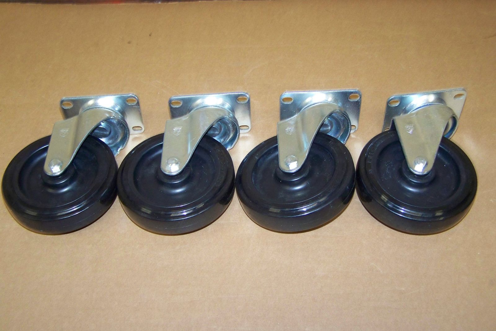 Four New 5" Swivel Casters