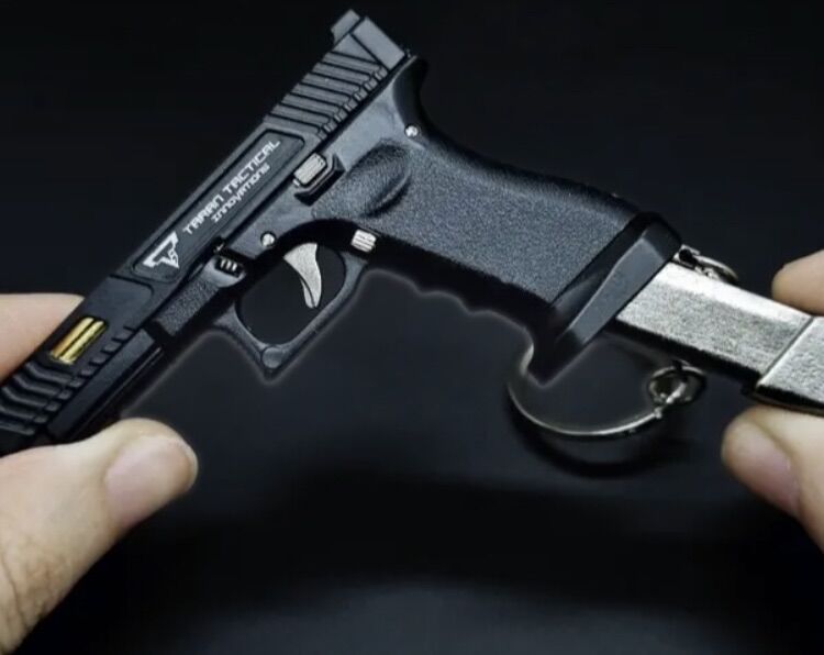 Toy Pistol Gun Keychain