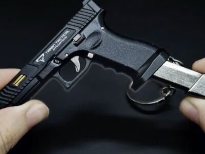 Toy Pistol Gun Keychain