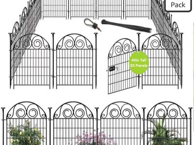 New 40in tall 20 Panel Animal Garden Fence Barrier
