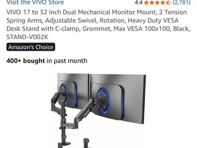 Used Dual Monitor Mount for Desk