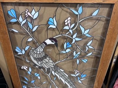 Stained glass framed