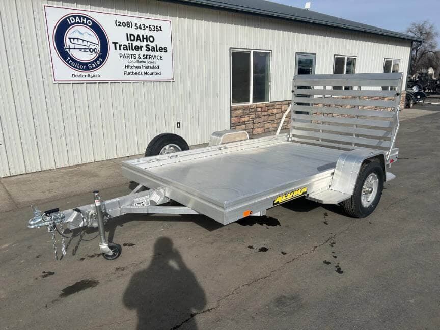 2026 Aluma 7210H-S-TG 72x10' 2' Aluminum Utility Trailer with Spare