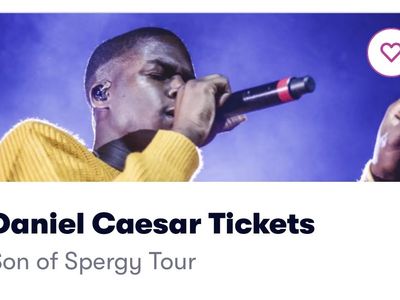 6 Daniel Caesar Concert Tickets - Son of Spergy Tour in Denver, August 26th