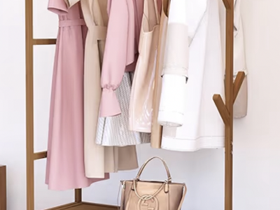 Wood Clothing/Coat Rack and Drawers