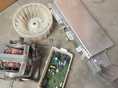 Samsung Dryer Motor, Blower Wheel, Heating Element, and Main Control Board Assembly Parts