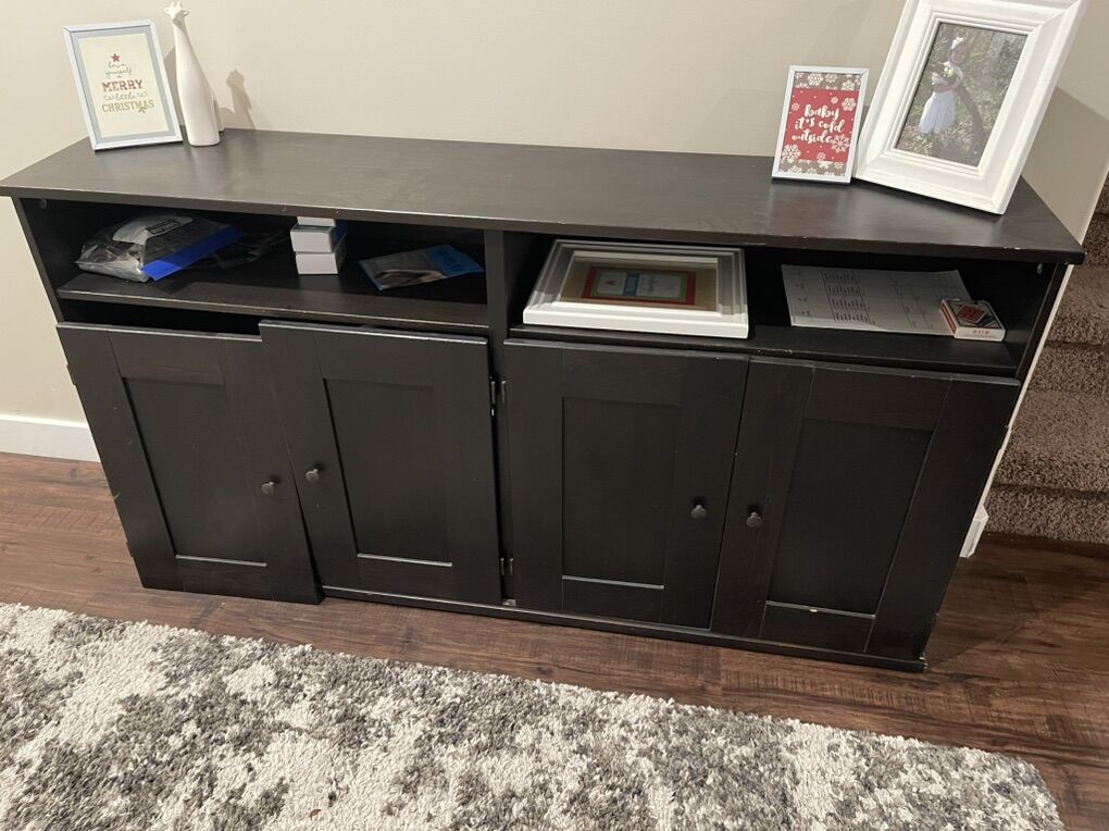 Entry Table Cabinet Shelf