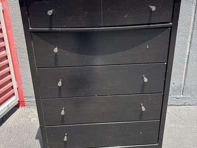 Espresso 5-Drawer Dresser – 36” W x 18” D x 48” H