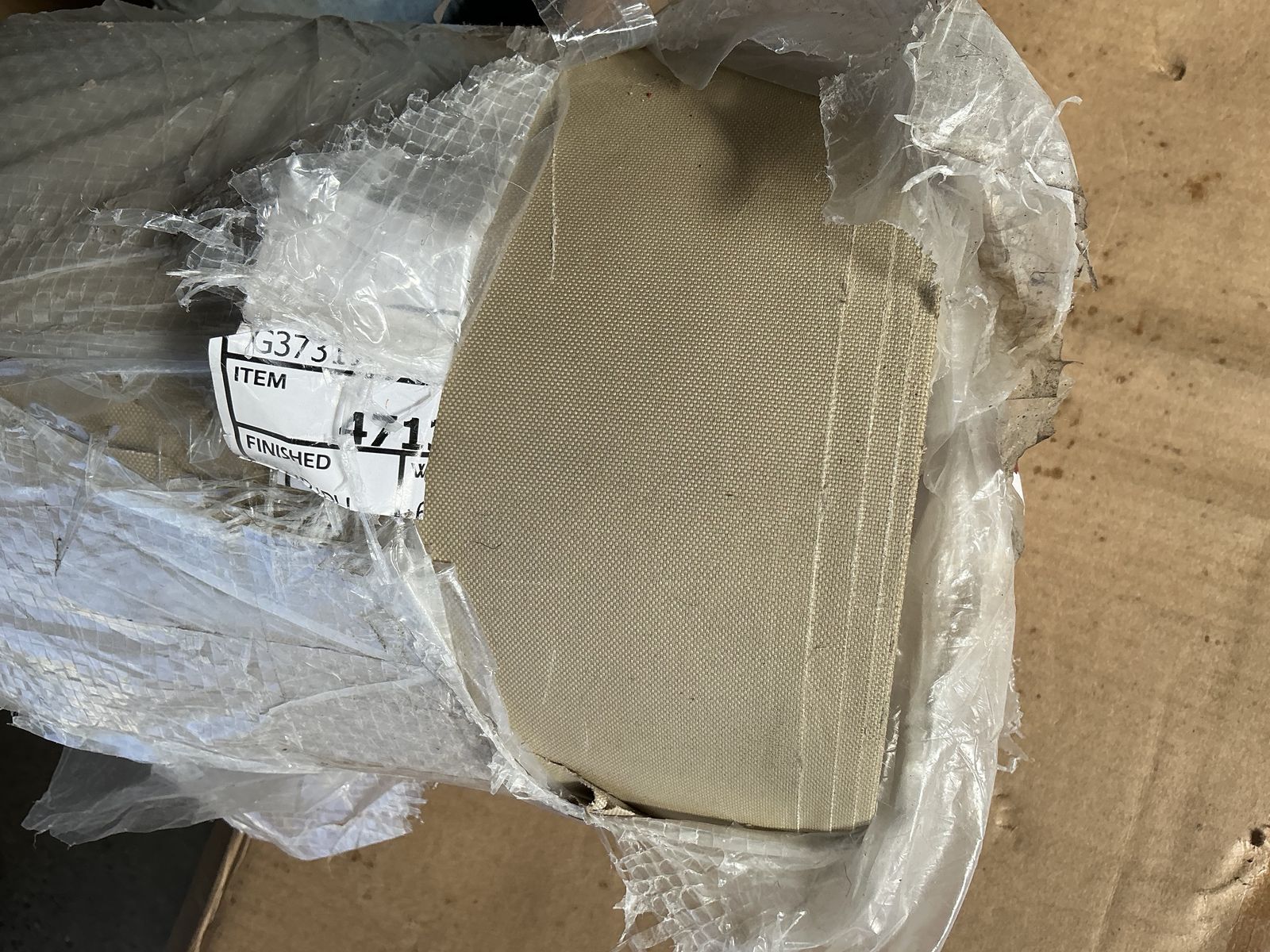 100-Yard Roll Brown/Beige WR/PU Utility Fabric