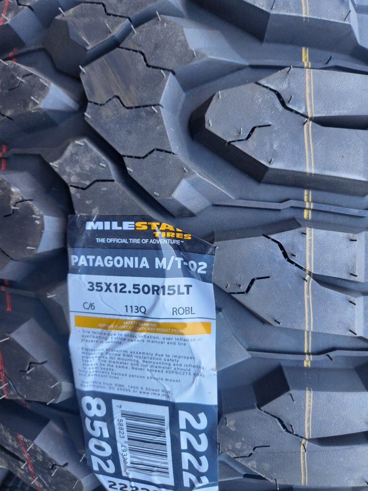 35x12.50r15 milestar Patagonia mt