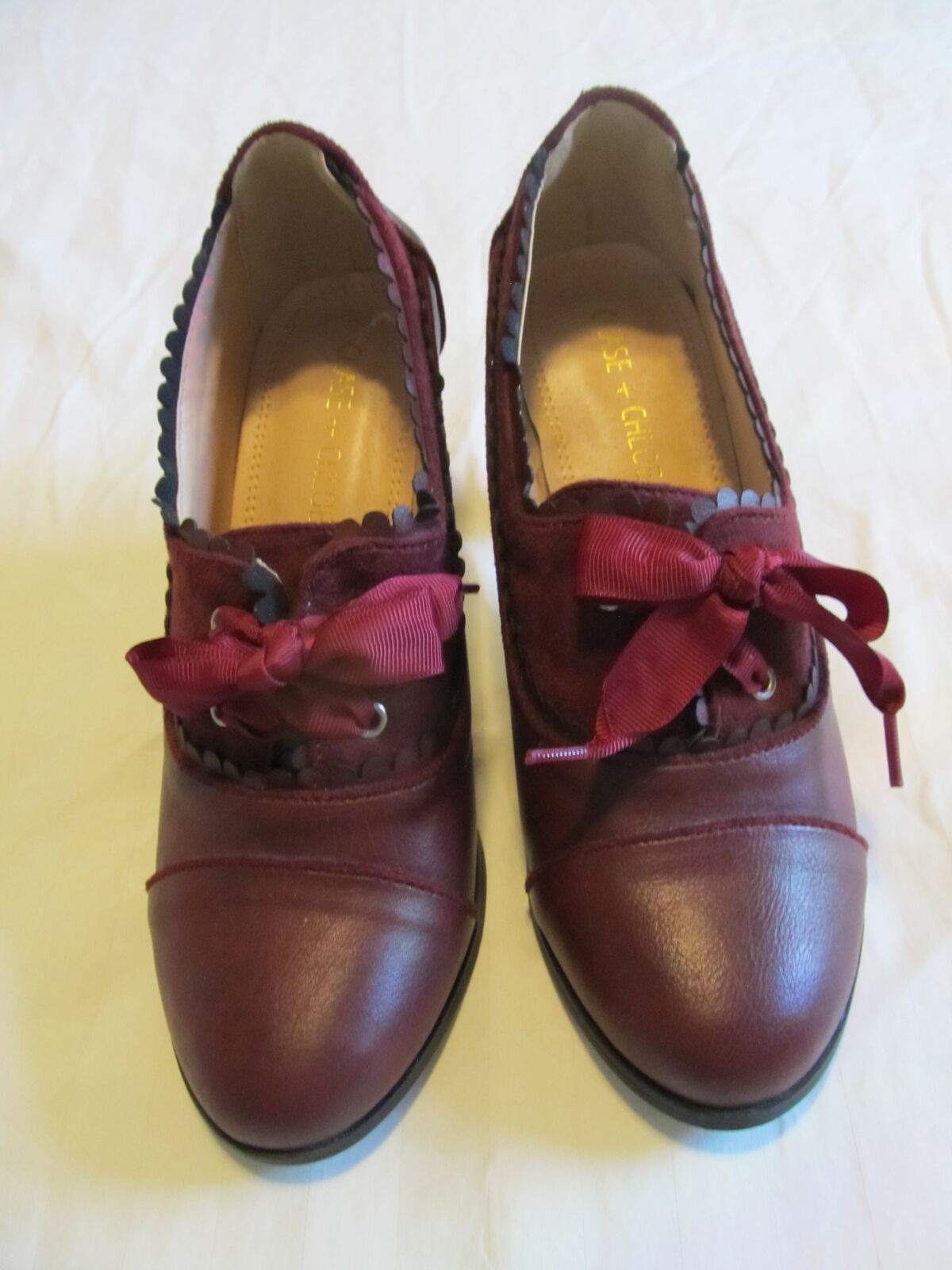 Chase + Chloe Burgundy Heels Women's Size 7.5