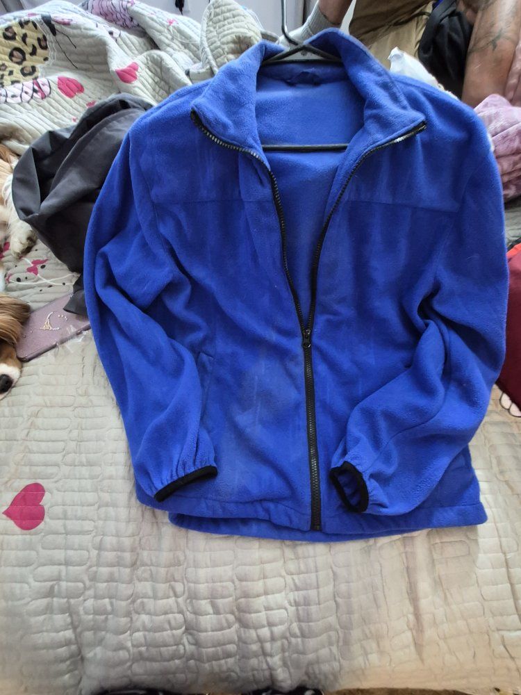 Hawk & Co Men's Blue Full Zip Fleece Jacket