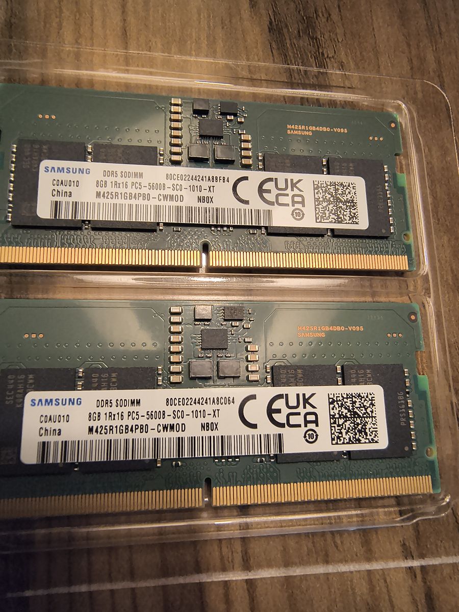 16GB DDR5 5600MHz RAM for laptop 2 X 8GB By Samsung
