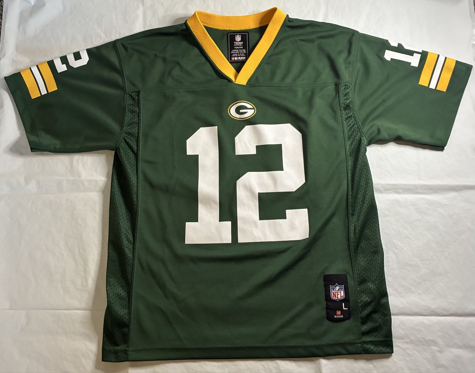 Aaron Rodgers #12 Green Bay Packers Jersey – Youth Large 14/16 – NFL Team Apparel