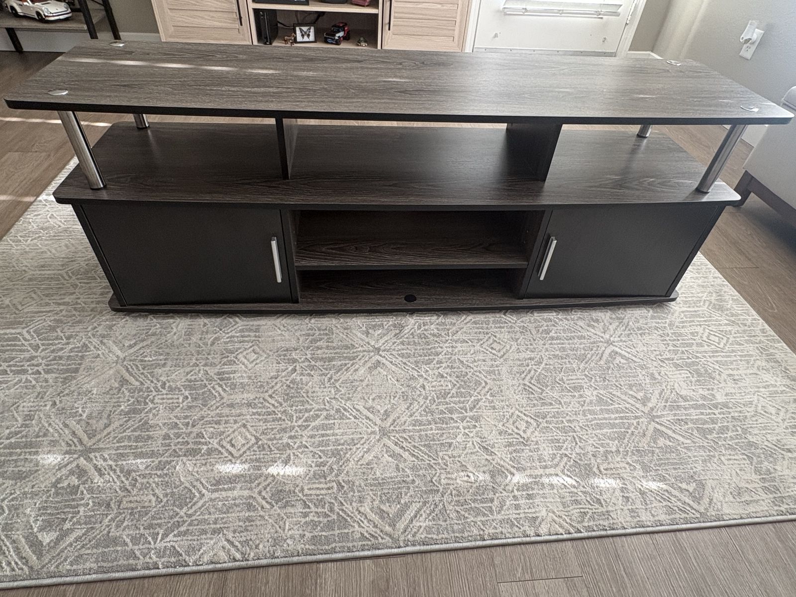 60 TV Stand Black/ Gray Finish