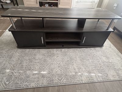 60 TV Stand Black/ Gray Finish