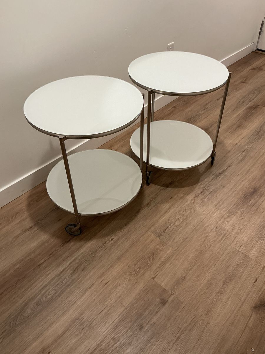 Rare Vintage ikea set of (2)IKEA Strind side table
