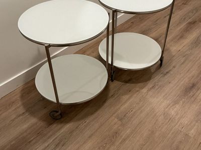 Rare Vintage ikea set of (2)IKEA Strind side table