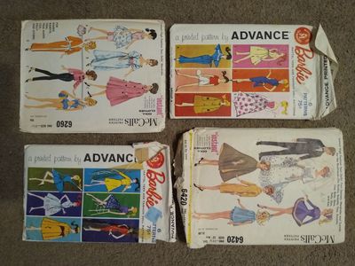 Barbie Doll Clothing Sewing Patterns - Vintage