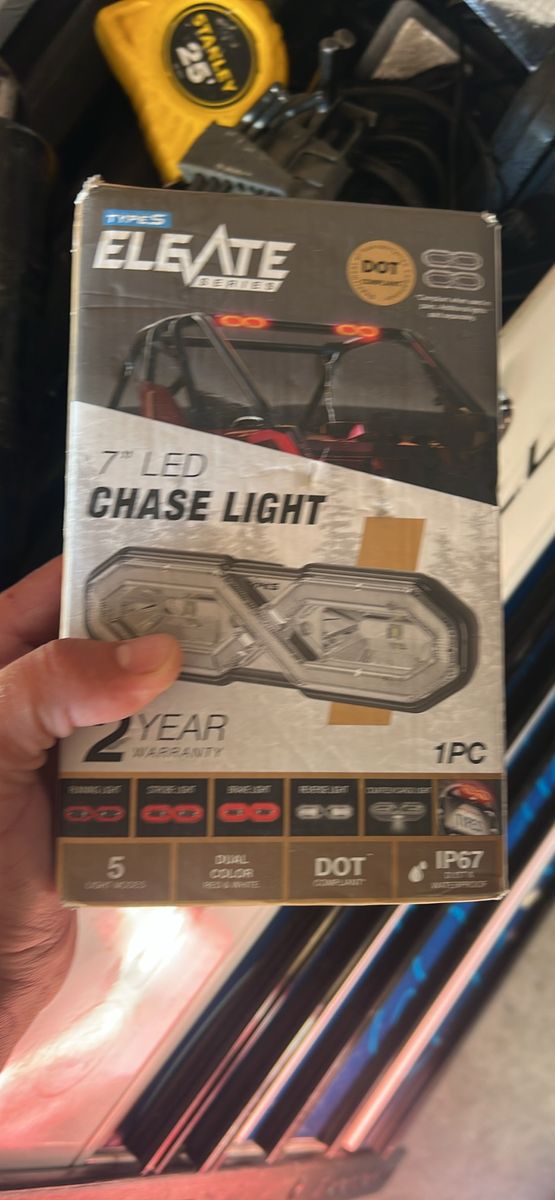 Types Elevate Series 7" LED Chase Light - DOT Compliant, Dual Color, IP67 Waterproof