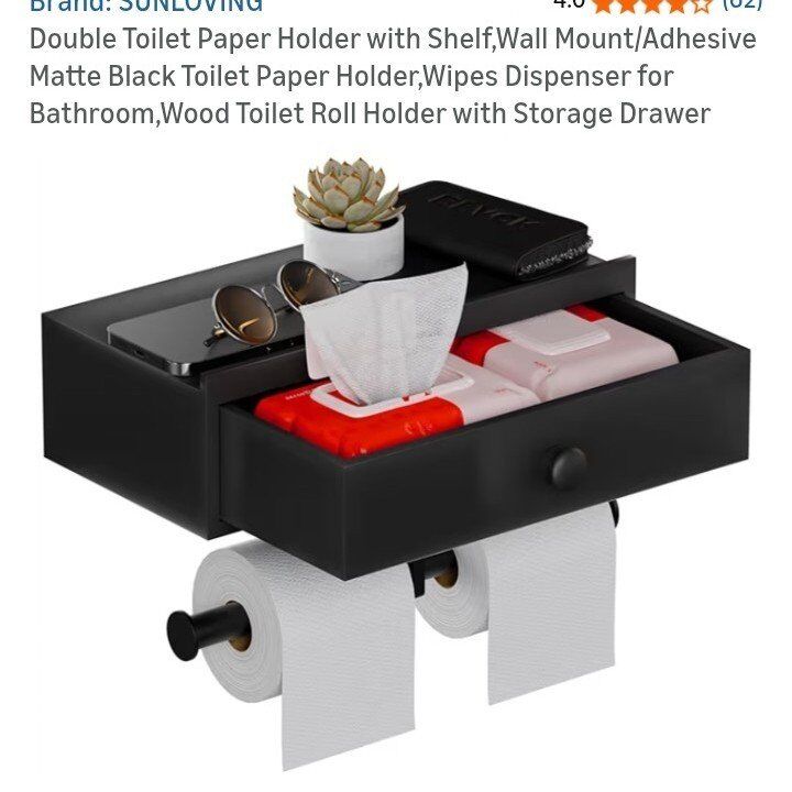Toilet Paper Holder w/ drawer (NEW)