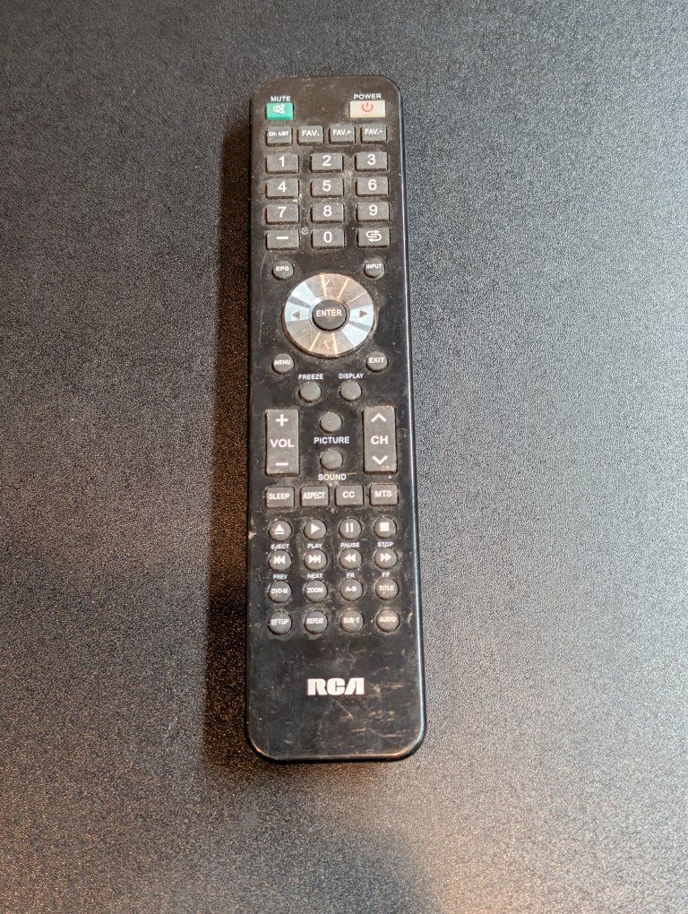 RCA Universal Remote Control | 4-Device | Black