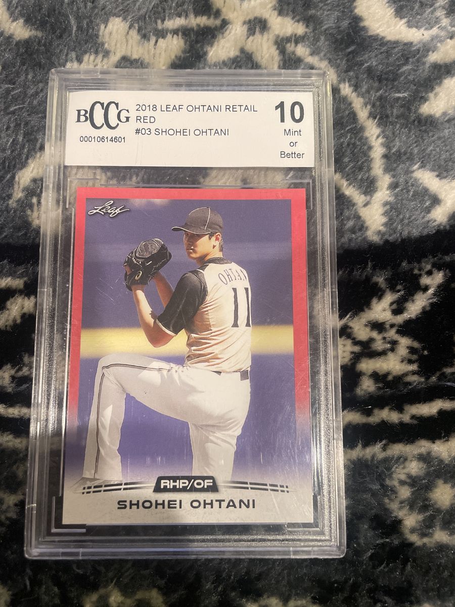 BCCG 2018 Leaf Shohei Ohtani Retail Red #03 Baseball Card - Mint 10 Grade