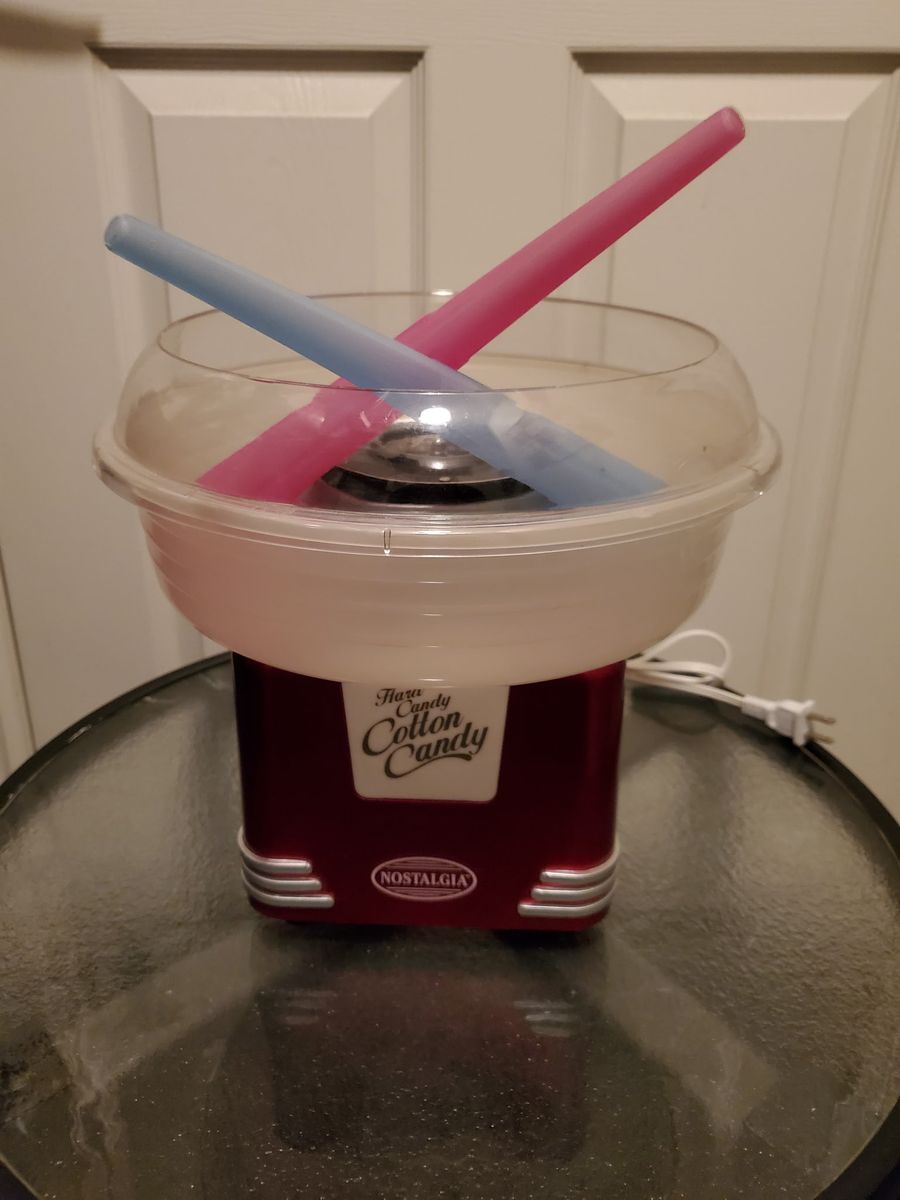 Nostalgia Hard Candy Cotton Candy Maker - Red